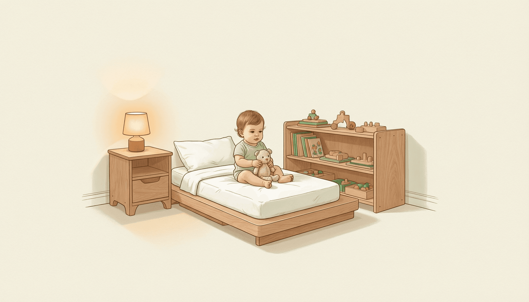 Cama Montessori: guía de transición cuna a cama