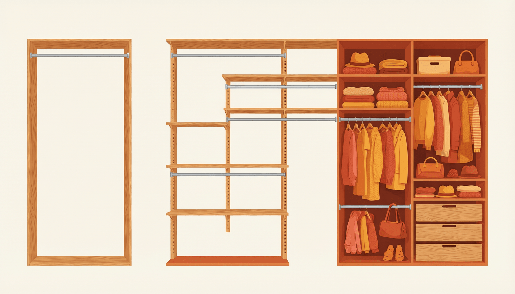 Closet modular: guía de configuración paso a paso