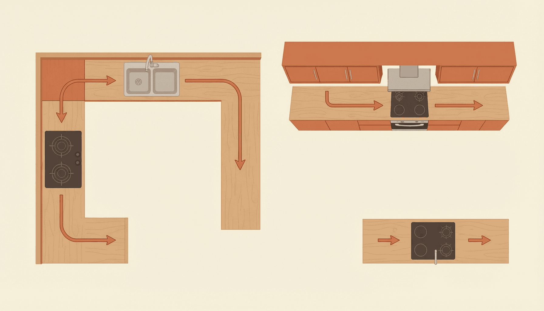 Cocina en L vs lineal: cuál conviene en tu apartamento