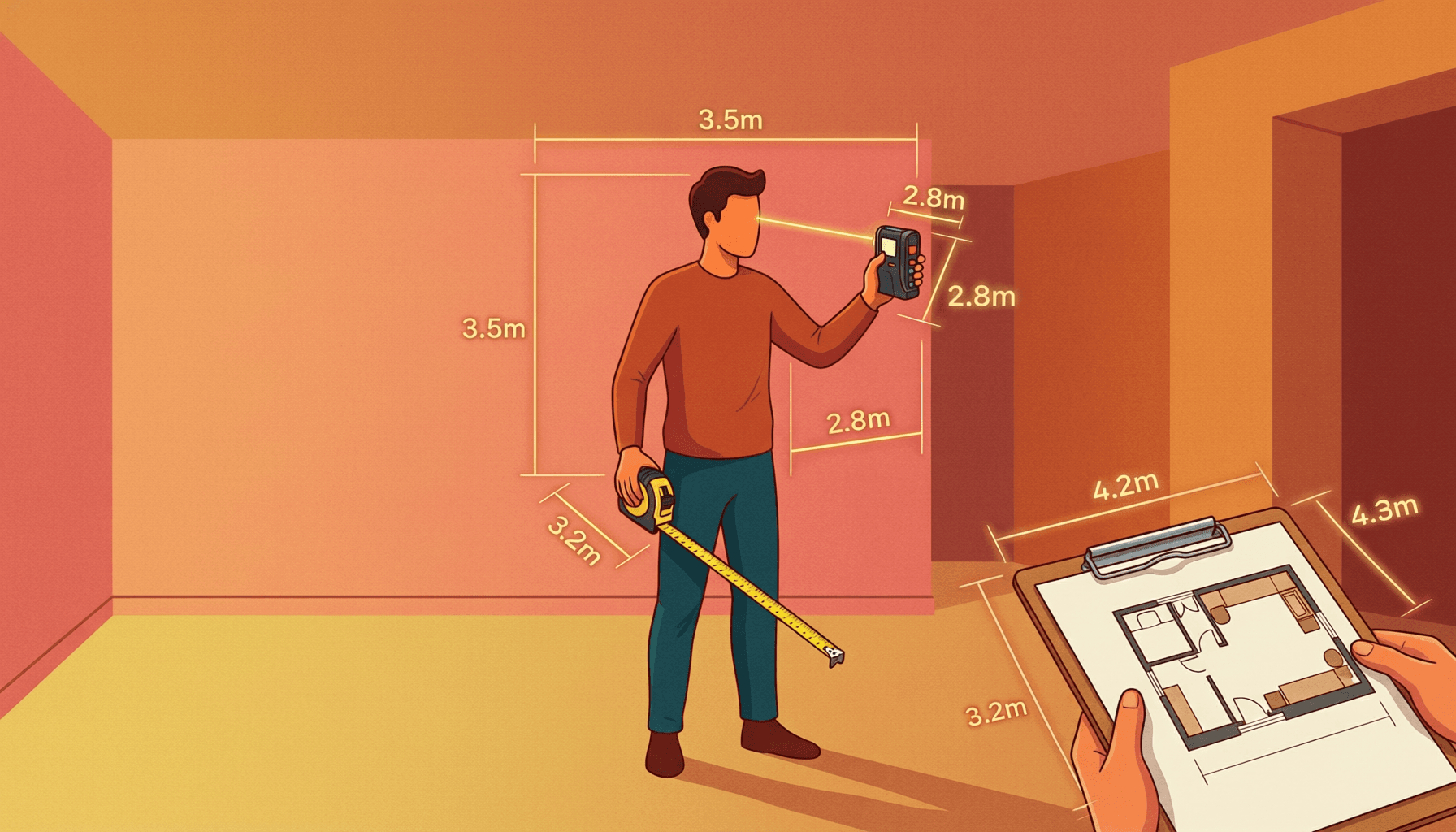 Cómo Medir tu Espacio Antes de Cotizar Muebles a Medida