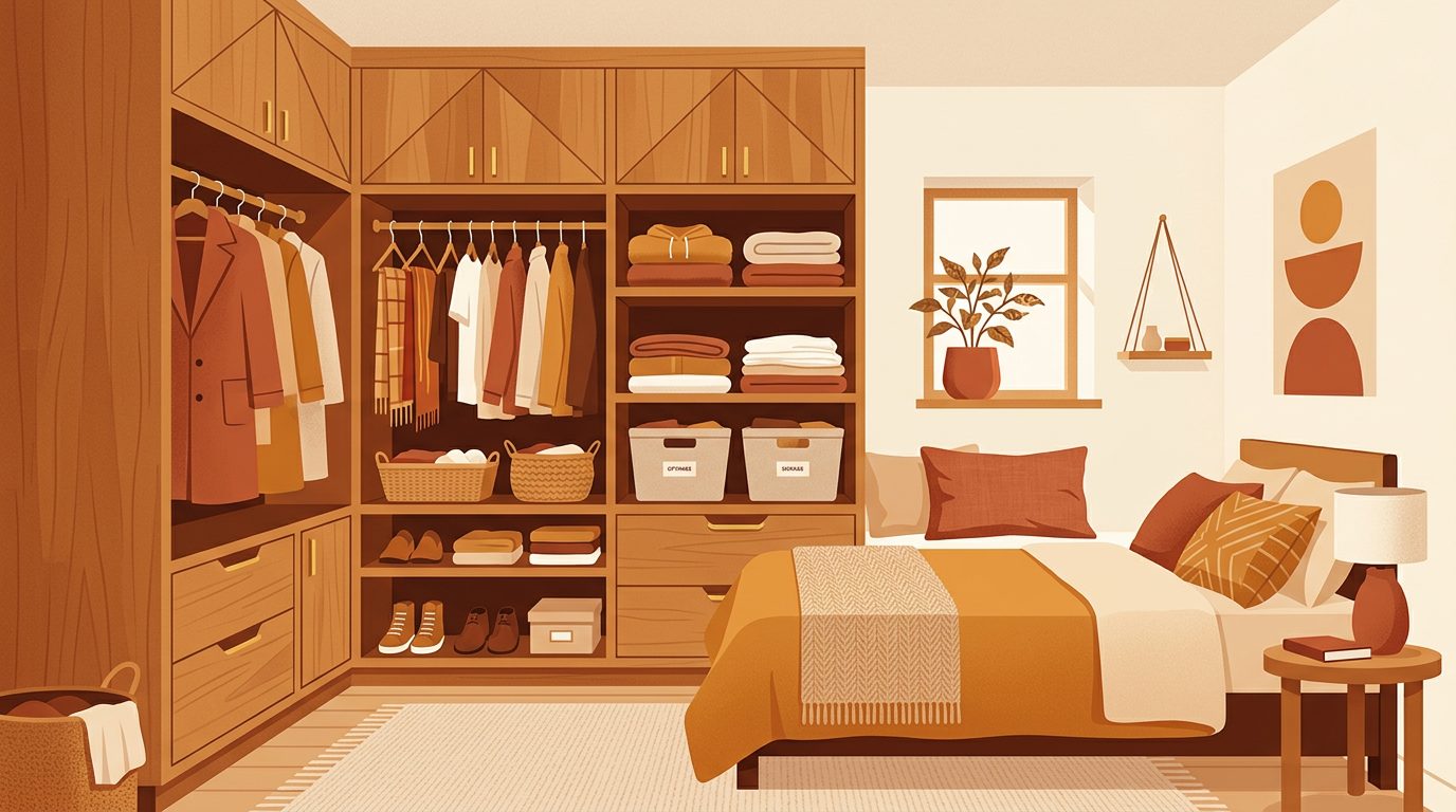 Falta de espacio en la habitación: cómo un clóset a medida optimiza el diseño