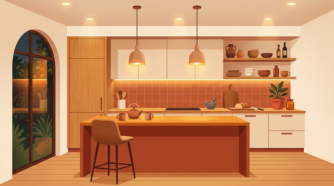 Iluminación en cocinas integrales — tipos, tendencias y consejos de instalación