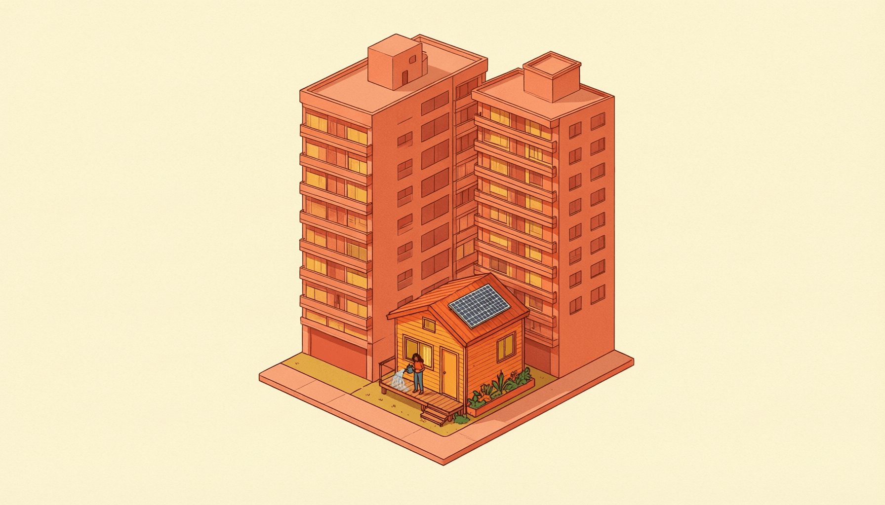 La mini casa: la dueña del modelo cuando el terreno es la ciudad