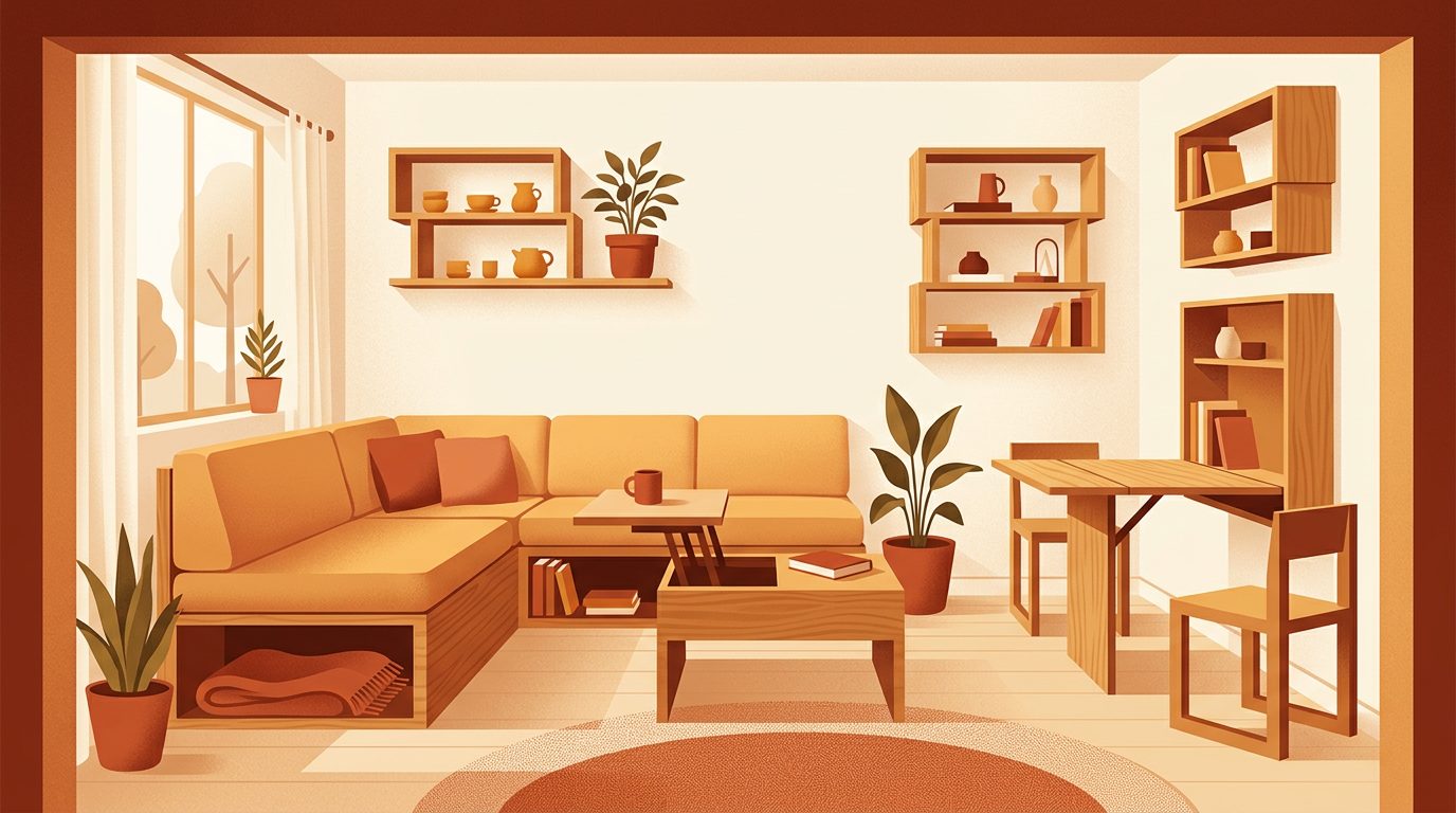 Muebles modulares para espacios reducidos: funcionalidad y estilo en un solo diseño