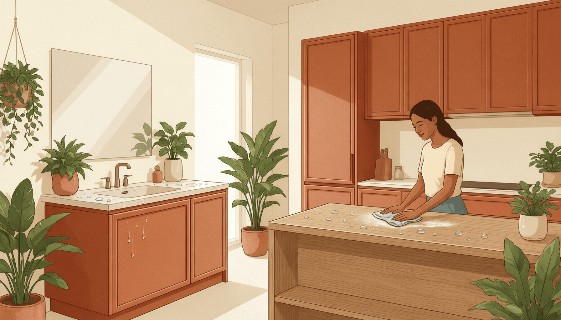 Muebles resistentes a humedad: cocina y baño