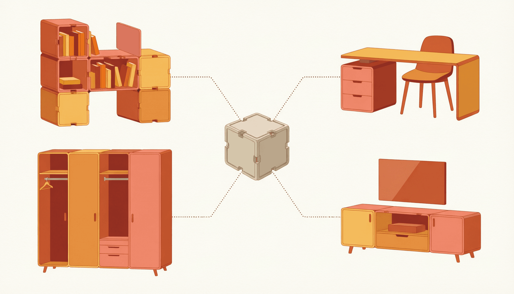 No Compras un Mueble, Construyes un Sistema Modular Evolutivo
