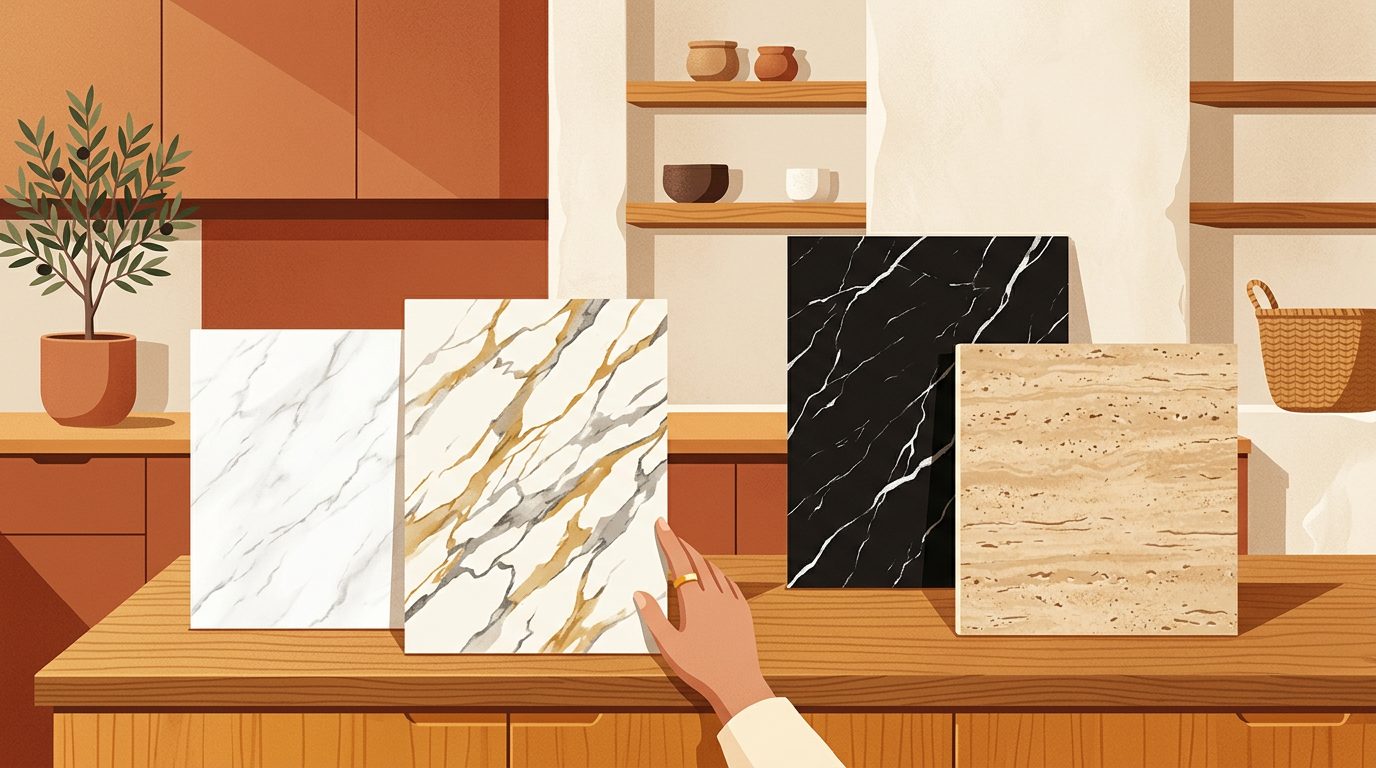 Tipos de mármol para cocina en Ibagué y el Tolima: cuál elegir según tu estilo y presupuesto (2025)