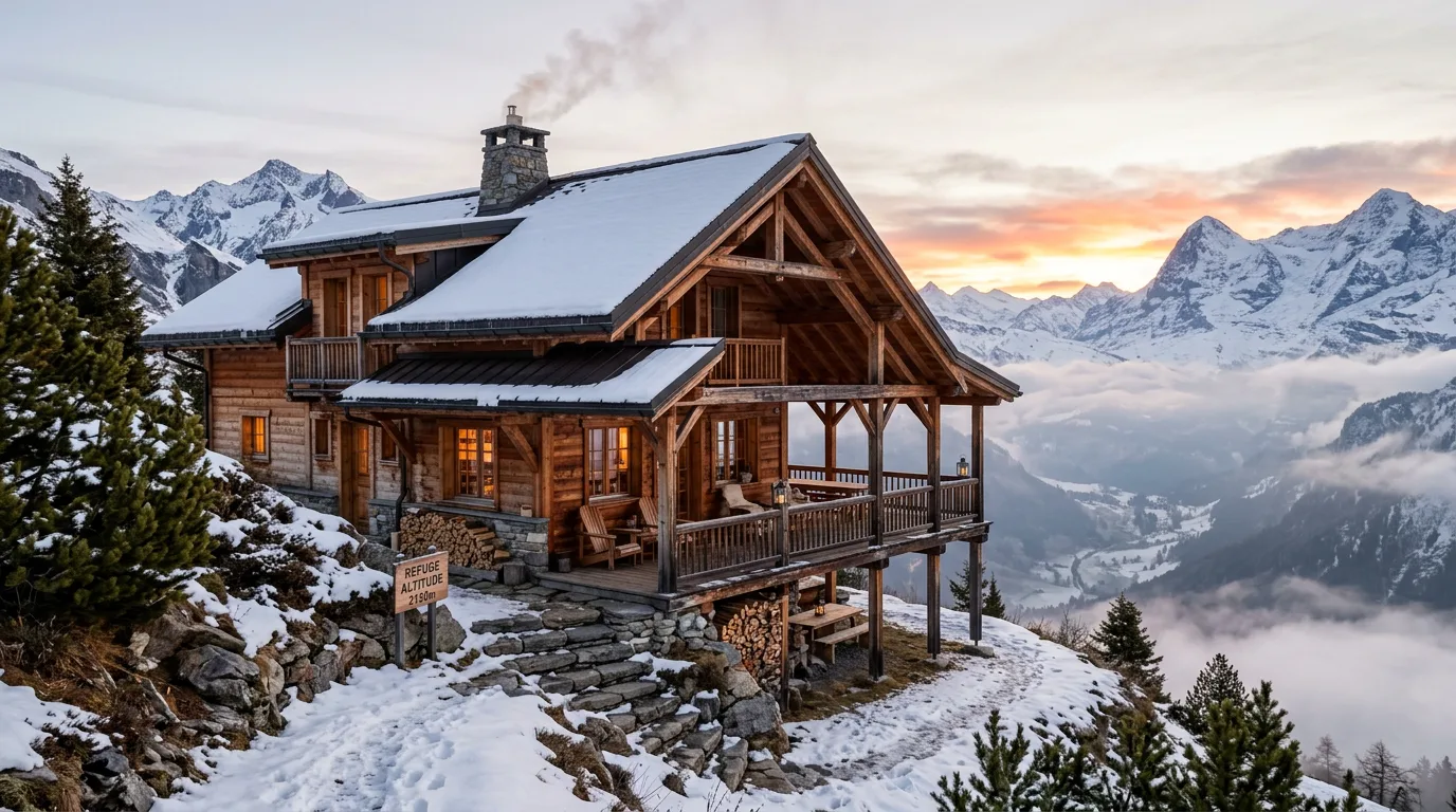 Cabaña Refugio Alpino — 40m²