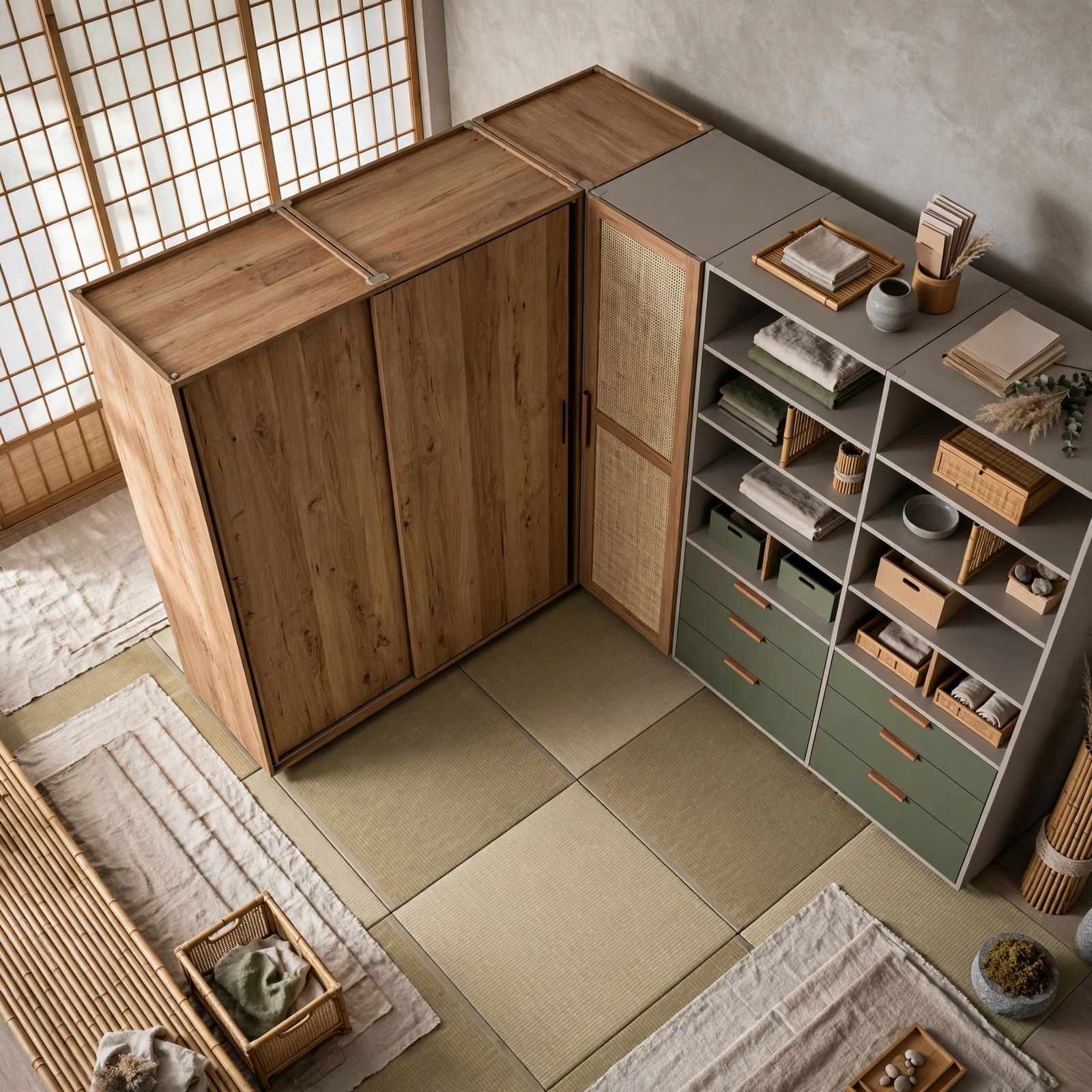 Galería closet-modular — estilo japandi