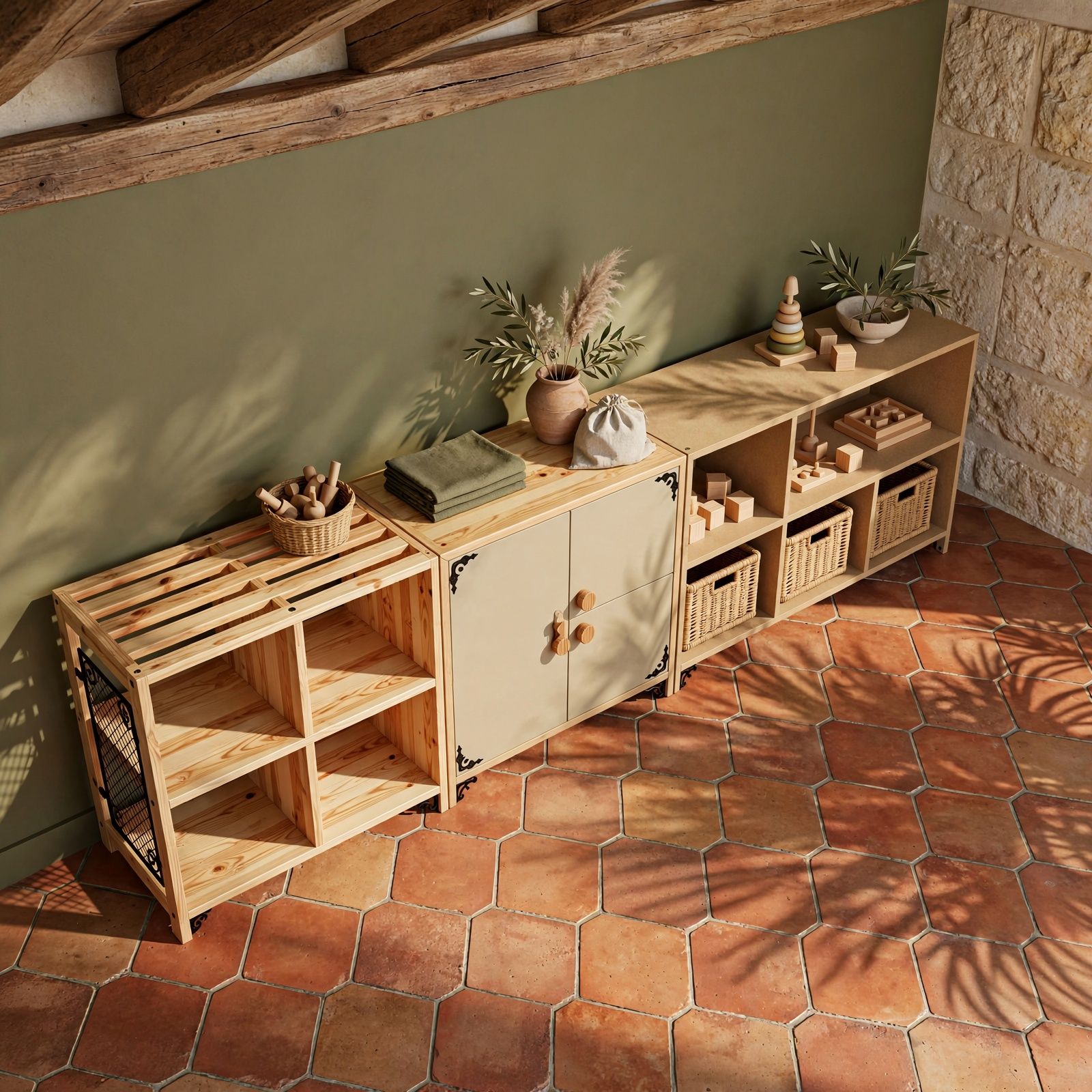 Galería estanteria-baja-modular-montessori — estilo mediterranean