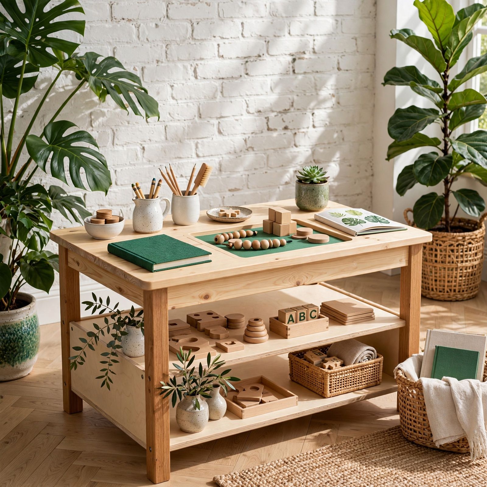 Galería mesa-actividad-montessori — estilo botanical-fresh