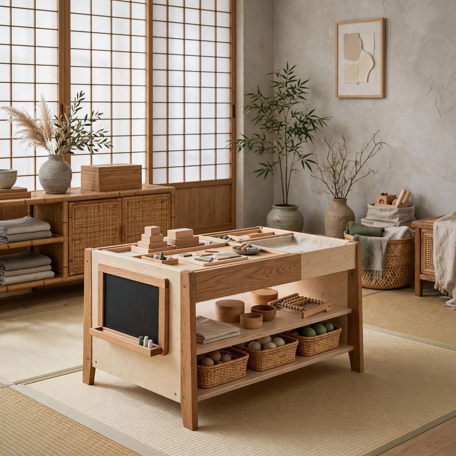 Galería mesa-actividad-montessori — estilo japandi