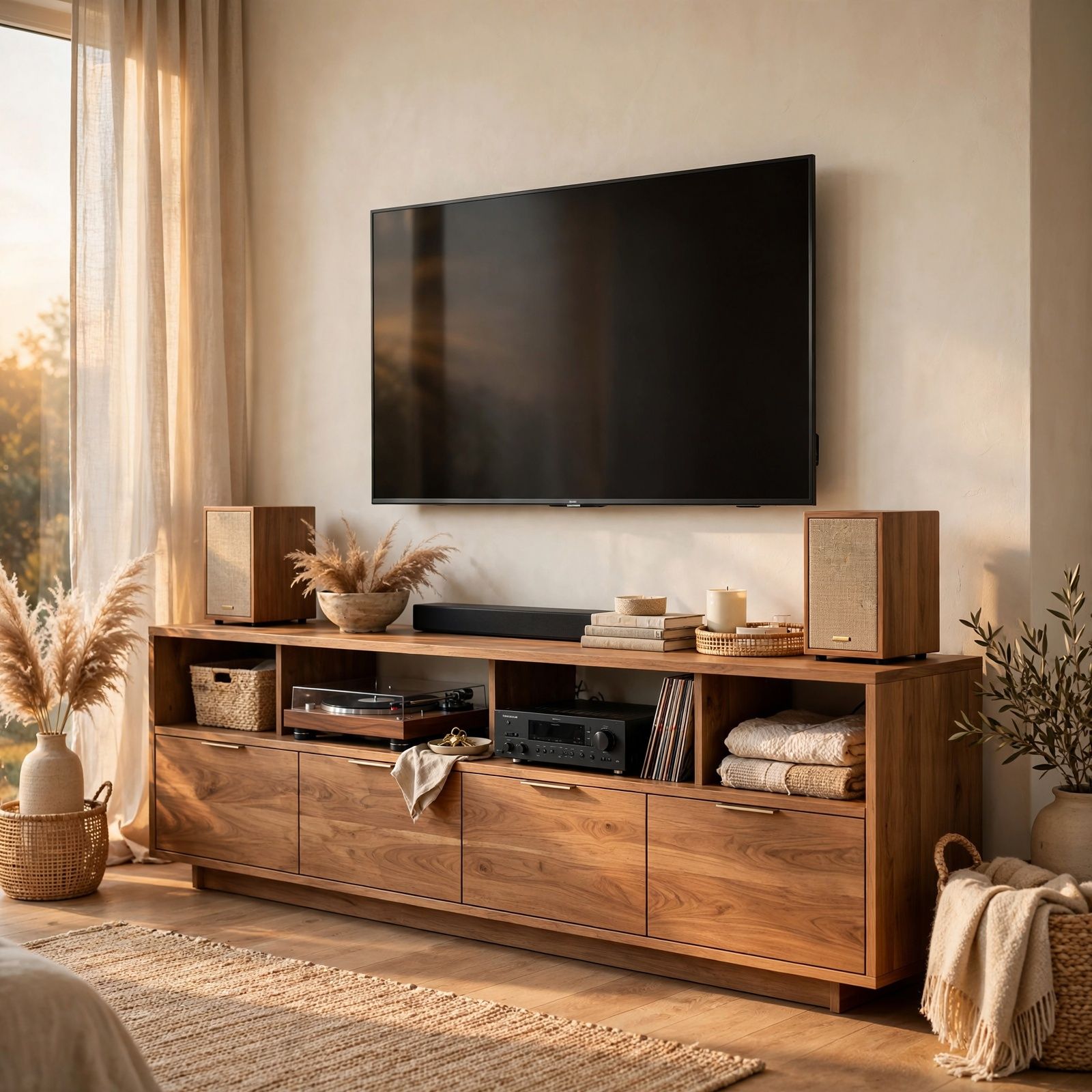 Galería mueble-tv-con-audio — estilo warm-natural