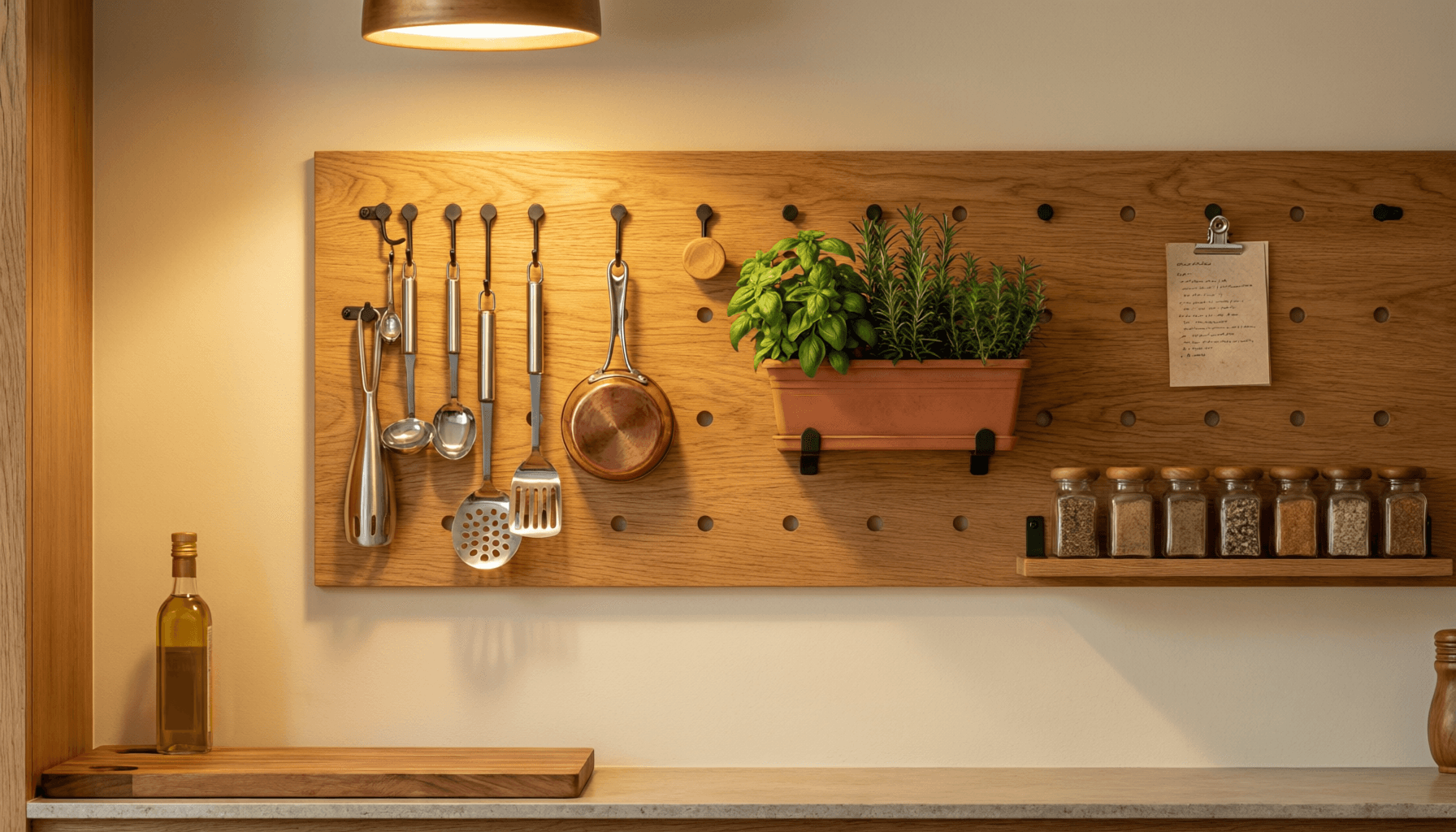 Perchero organizador de cocina