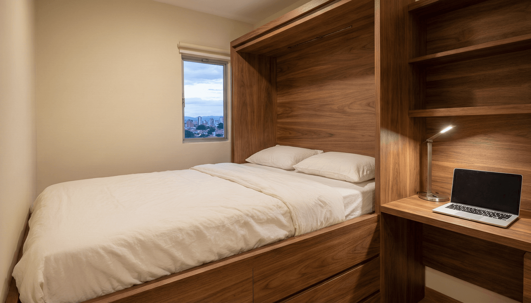 Cama Abatible Vertical y Home Office en Conjunto Treviso, Ibagué