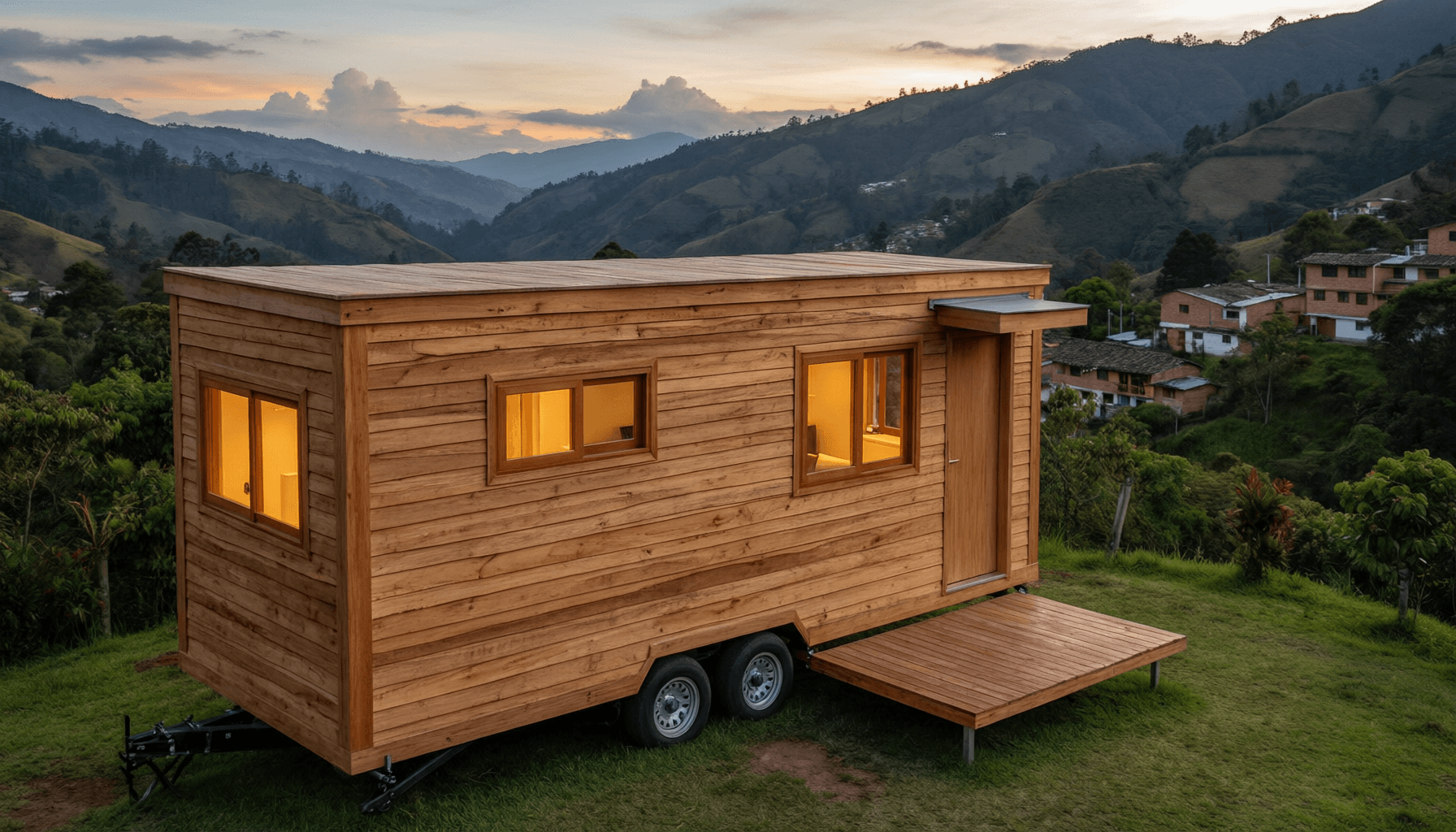 Mini Casa Transportable (Tiny House) sobre Ruedas de 24m² en Valle de Aburrá, Antioquia